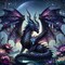 Dragon Paint by Numbers Kit for Adults Beginner Black Dragon Adults' Paint-by-Number Kits Easy Paint by Number Oil Painting Kit Acrylic On Canvas for Gifts Wall Decor 16x16 Inch